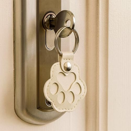 3 Pcs Pet Paw Shaped Leather Keychain, Pet Hair Keychain, Pet Memorial… - Image 3