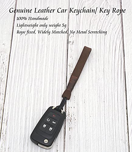 LAGIPA Leather Car Key Fob Keychain, Non - Image 3