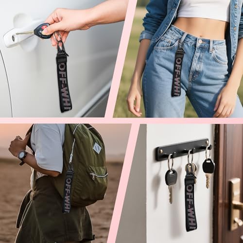 Geetgg Car Key Chain, Fabric Keychain Wrist Lanyard, Car Accessories Key Ring… - Image 6