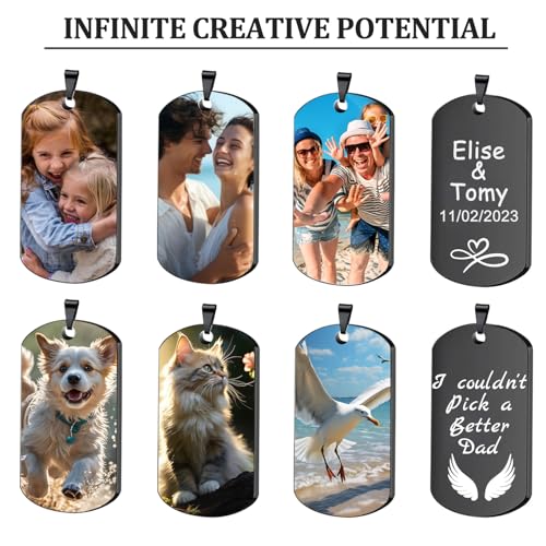 POKEHAND Custom Keychain with Picture,Personalized Keychains with Engraving Photo/Text,Customized gifts for boyfriends… - Image 5