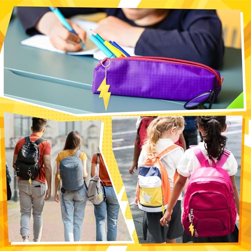 Otuuz 24 Pcs Cartoon Animation Party Favors Lightning Hanging Keychains Gifts Yellow… - Image 6