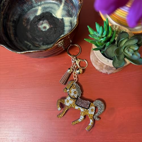 Popfizzy Horse Keychain Accessories for Women and Girls, Rhinestone Backpack Key Chain,… - Image 7