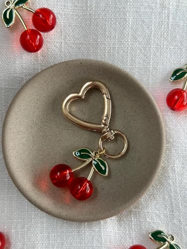 Agromusk Cute Cherry Keychain,Kawaii Cherry Bag Purse Charms for Women Car Keys… - Image 6