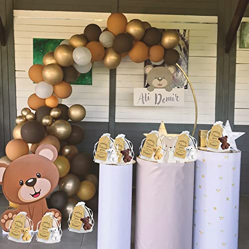 BANBALLON 12 Set Bear Party Favor Bear Keychains with Organza Bags Thank… - Image 6