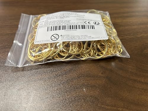 Key Chains Bulk,100Pcs Keychain Rings Metal Key Ring Gold Key Ring with… - Image 10