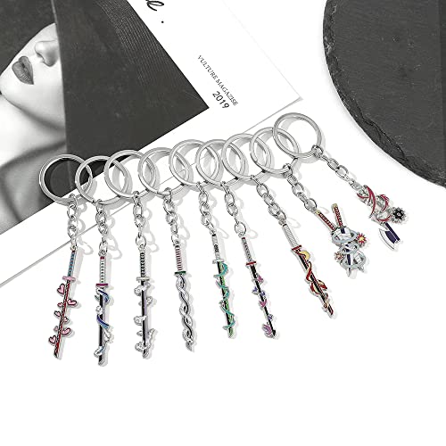 Anime Demon Keychains Hashira Slaye Sword Keychains Cosplay Collection Souvenir Key Chains… - Image 6