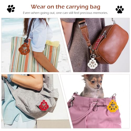 softum Cat Dog Hair Keychain 6pcs, Cat Fur Memory Charm, Dog Hair… - Image 5