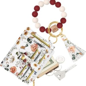 Bistup Wallet Keychain Wristlet for Women