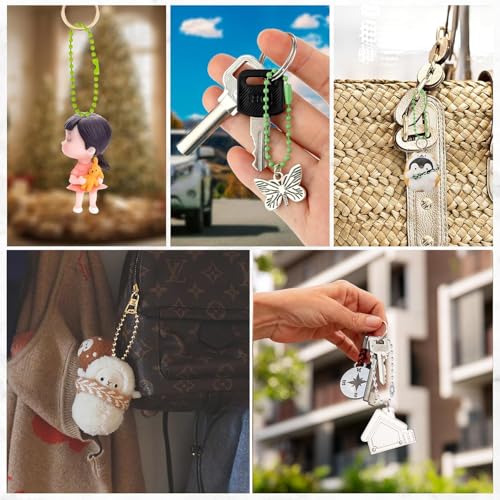 200 Pcs Ball Beads Chain, Bulk Dog Tag Metal Chain, 4.72 inch… - Image 3