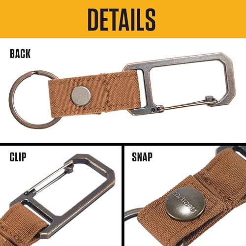 Carhartt Unisex Adult Durable Metal Key Keeper, Belt Loop Key Ring Holder… - Image 3