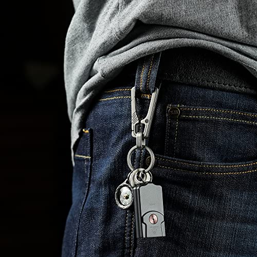 KeyUnity Titanium Carabiner Keychain Clip, Quick Release EDC Key Holder Organizer with… - Image 3