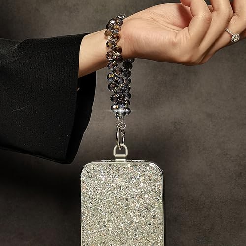 TENOC Beaded Phone Wrist Strap, Cellphone Lanyard Chain, Sparkling Wristlet Bracelet for… - Image 5