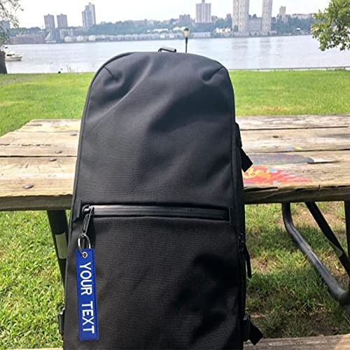 mvcen Personalized Keychain, Embroidery Keychain Double Side Custom Key Tag Customized Key… - Image 3