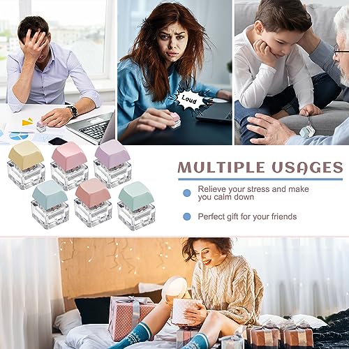 Taiyin 6 Pcs Keyboard Fidget Toy Fidget Clicker Keyboard Keychain Decompression Toys… - Image 6