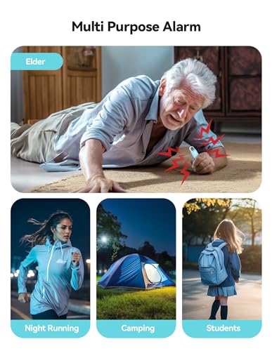 TECKNET Rechargeable Personal Safety Alarm for Women, 130dB Self Defense Keychain Alarm… - Image 6