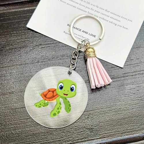 XLLHYLBD Acrylic Blank Keychains Key Chain Kit for Vinyl Chain Making Kit,30pcs… - Image 8