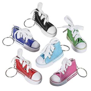 ArtCreativity Mini Canvas Sneaker Keychains for Kids and Adults