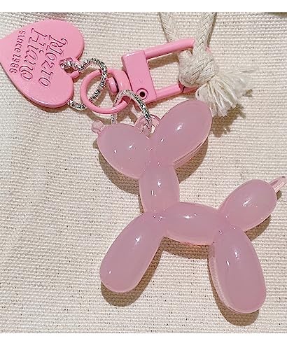 LAEKOU Jelly Balloon Dog Design Keychain for Women, Cute Girls Key Chain,… - Image 3