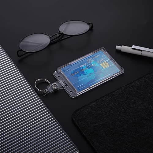 TIESOME ID Card Badge Holder with Keyring, 2 Pack Heavy Duty Badge… - Image 4