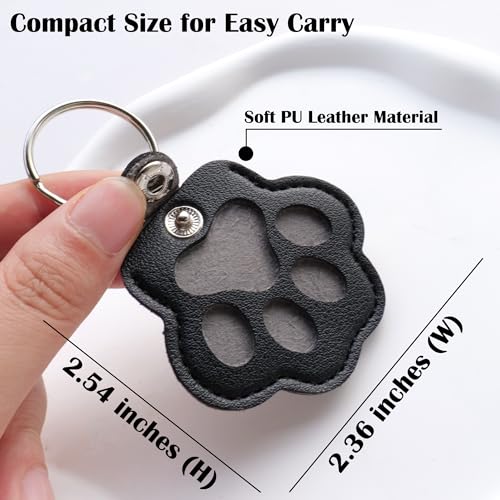 Sakinre Pet Memorial Gifts for Cat Dog, Cute Leather Paw Keychain, Pet… - Image 5