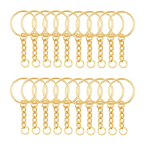 Key Chains Bulk,100Pcs Keychain Rings Metal Key Ring Gold Key Ring with…