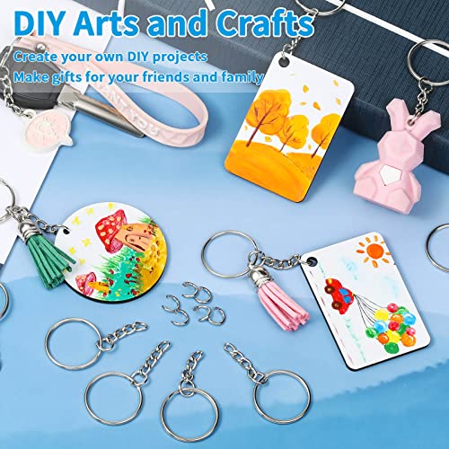 Paxcoo 50Pcs Keychains with Chain and 50 Pcs Jump Rings, Keychain Rings… - Image 7