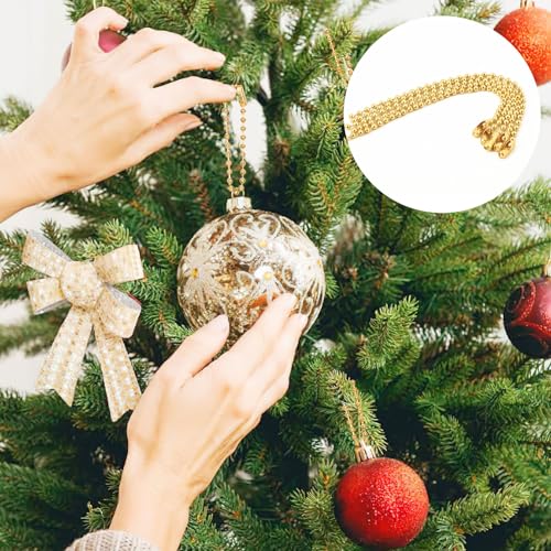 SANNIX 100Pcs Ball Beads Chain, Metal Hanging Chains 4.72 Inch Ball Chain… - Image 5