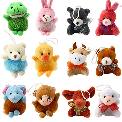 32 Piece Mini Plush Animal Toy Set, Cute Small Animals Plush Keychain… - Image 5