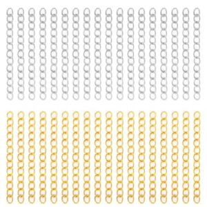 200Pcs Chain Extender for Jewelry Making, Silver and Gold Extension Tails for…