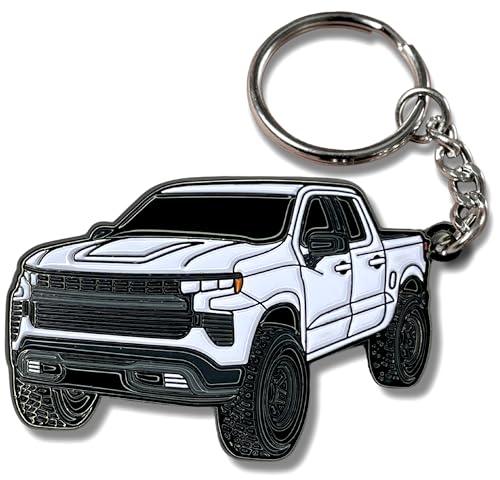 FOUR WHEEL BEAST Chevy Keychain Compatible with Chevy Silverado 1500 Accessories