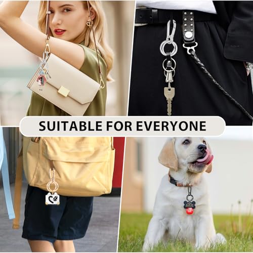 DMENER 4PCS Metal Keychain Clip Hook Keychain Keyring Key Chain Ring Clip… - Image 5