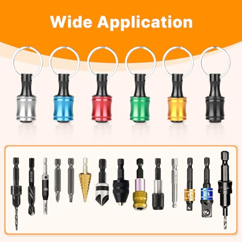 12PCS Keychain Bit Holder,Hex Drill Bit Holder for Impact Driver Drill Bit,Screwdriver… - Image 6