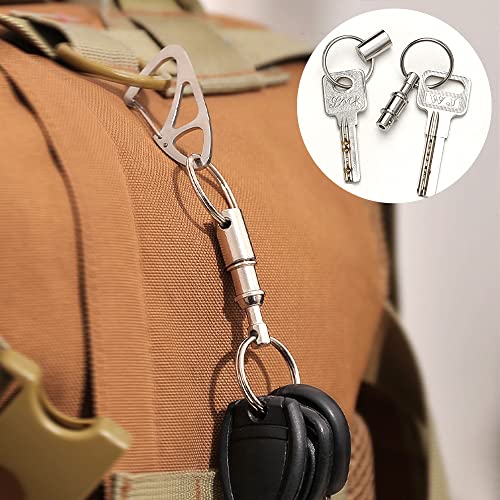 CooBigo 3 Pack Quick Release Detachable Keychain Dual Pull Apart Key Chain… - Image 4
