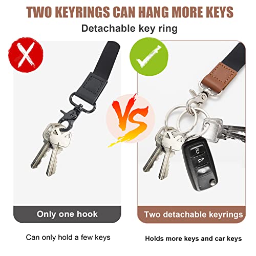 XCHIN Lanyard, Lanyards for Keys, Black Keychain Long Lanyard for Women Men,… - Image 4