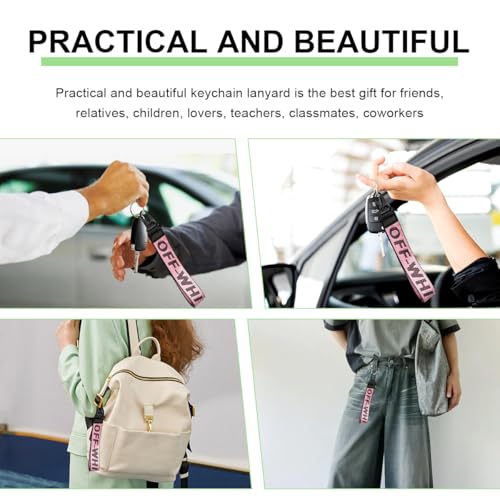 DXNQ Car Keychain, Fabric Keychain Wrist Lanyard, Key Ring for Cars Keys… - Image 6