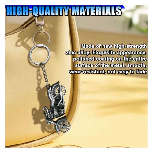BDZMC Metal Motorcycle Key Chain, 3D Motorcycle Key Ring Present, Cool Car… - Image 4