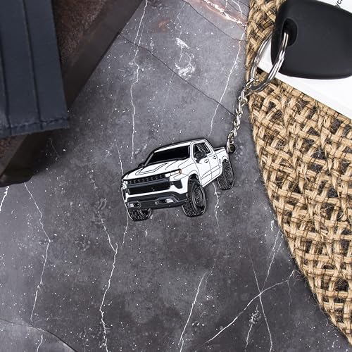 FOUR WHEEL BEAST Chevy Keychain Compatible with Chevy Silverado 1500 Accessories - Image 3