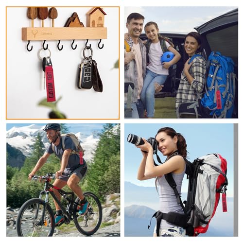 Graceful life Personalized keychain, custom name number tag, key ring accessories, embroidery… - Image 5