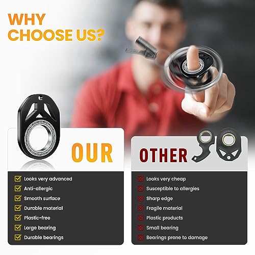 Yumoquee Spinner, Spinning Keychain, Metal Fidget Spinner for Adults - Image 5