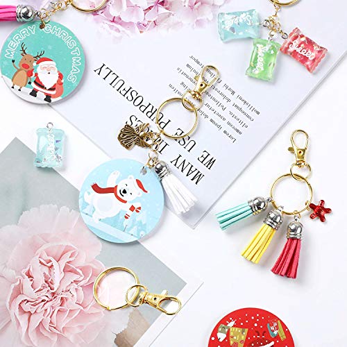 100PCS Gold Swivel Clasps Lanyard Snap Hooks with Key Rings, Key Chain… - Image 5