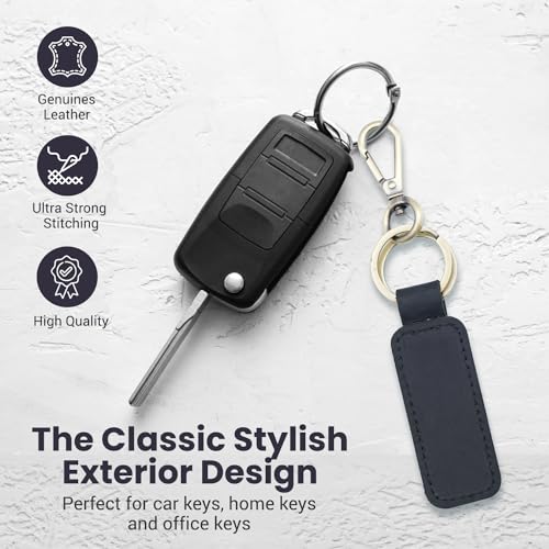 Personalized Leather Keychain, Coordinates Key Chain, Gift for Birthday, Universal Key Fob… - Image 4