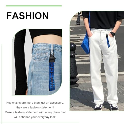 DXNQ Car Keychain, Fabric Keychain Wrist Lanyard, Key Ring for Cars Keys… - Image 5