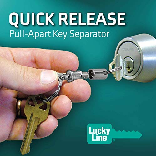 Lucky Line Quick Release Keychain, unisex, adult, Nickel - Image 2