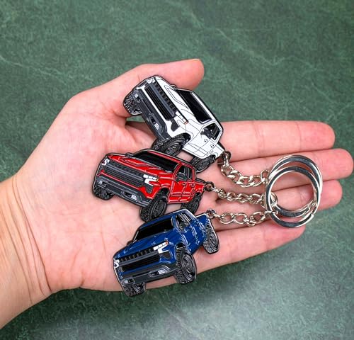 FOUR WHEEL BEAST Chevy Keychain Compatible with Chevy Silverado 1500 Accessories - Image 4