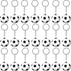Blulu 30 Pack Football Keychains Soccer Rugby Stress Ball Sports Ball Keychains…