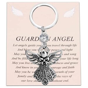 FUSTMW Guardian Angel Charm Key Chain Gifts