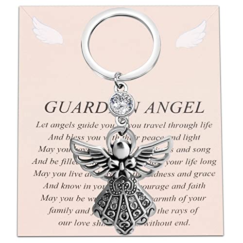 FUSTMW Guardian Angel Charm Key Chain Gifts