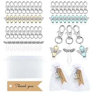 GWHOLE Set of 30 Angel Keychain with Organza Gift Bags and Thank…