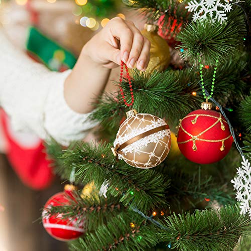 Hicarer 100 Pack Colored Bead Keychain Metal Hanging Chains Necklace Connector for… - Image 6