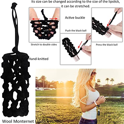 BIHRTC Keyring Wallet Keychain Silicone Beads Bracelet Wristlet with Hand - Image 5